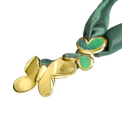 GD06000385-گردنبندپارچه پروانه