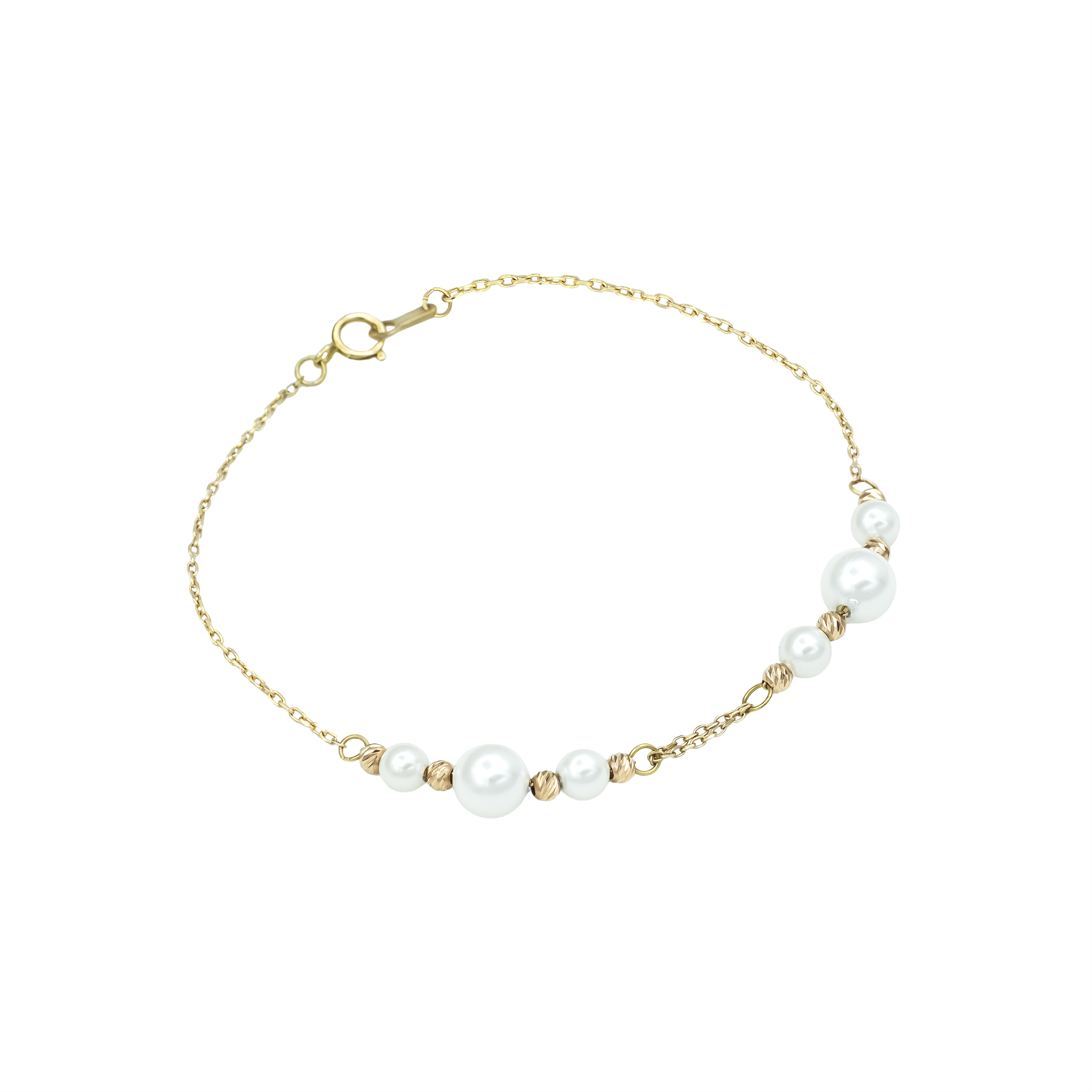 دستبند طلا مرواریدی