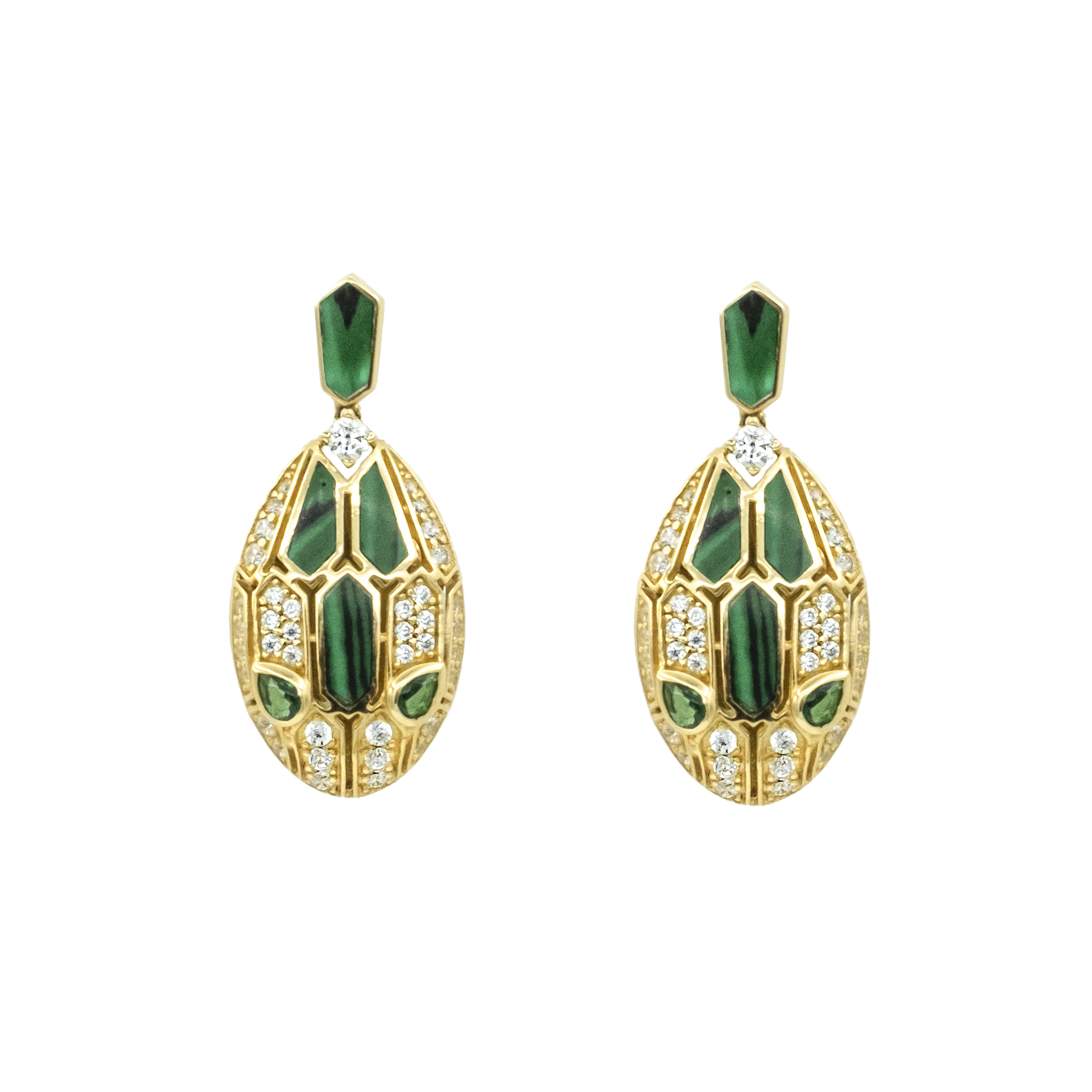 گوشواره طلا نگین دار