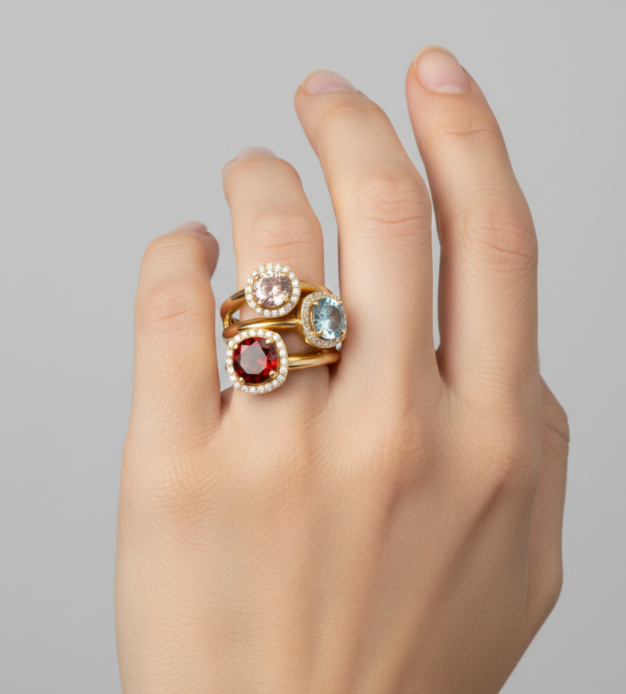 انگشتر طلا نگین دار