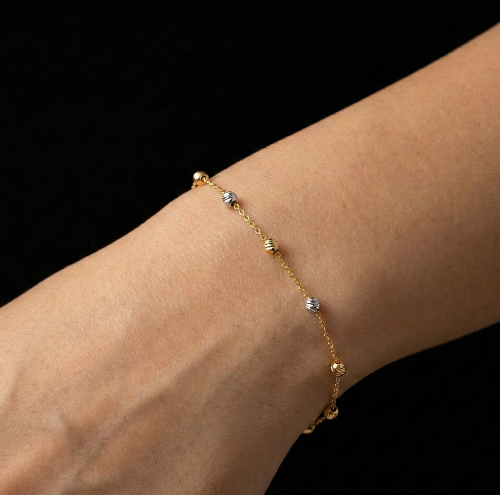 دستبند طلا بدون نگین