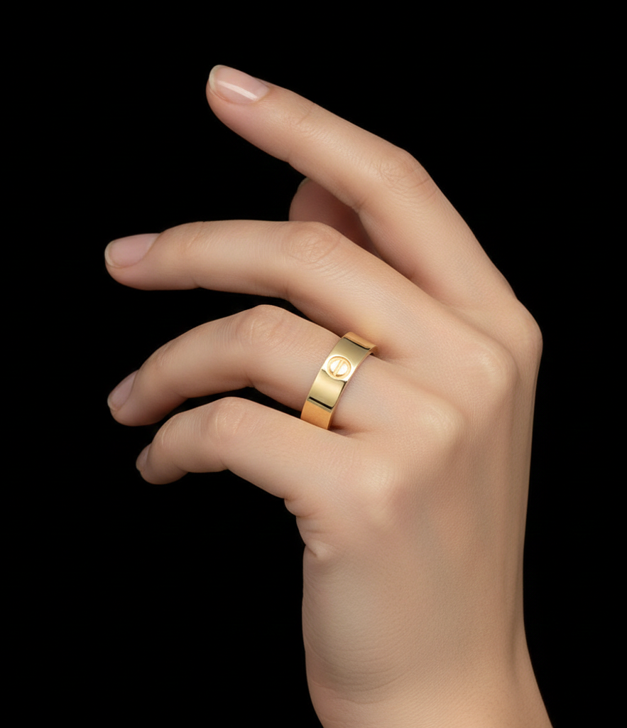 انگشتر طلا بدون نگین