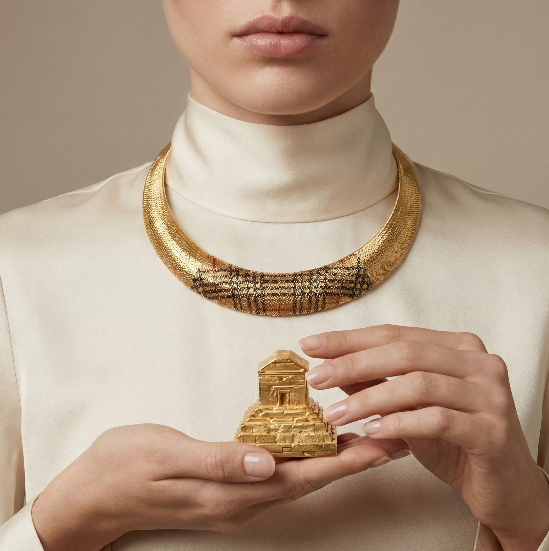 گردنبند طلا بدون نگین