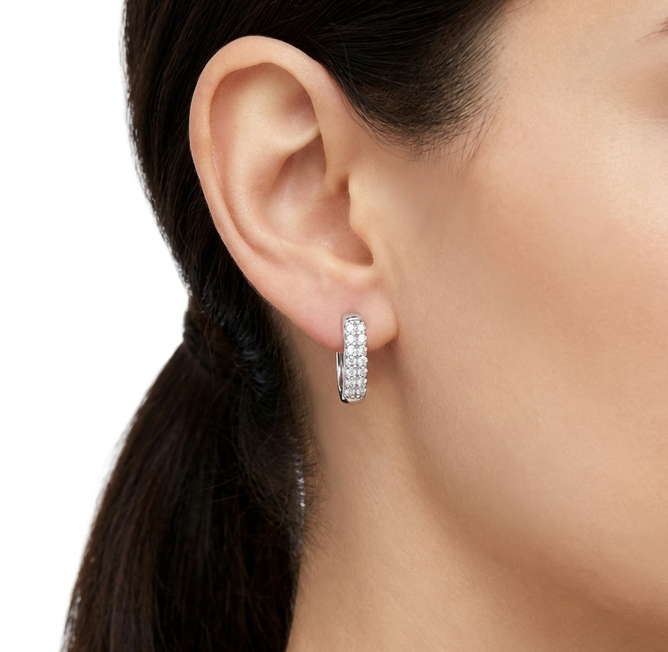 گوشواره طلا نگین دار