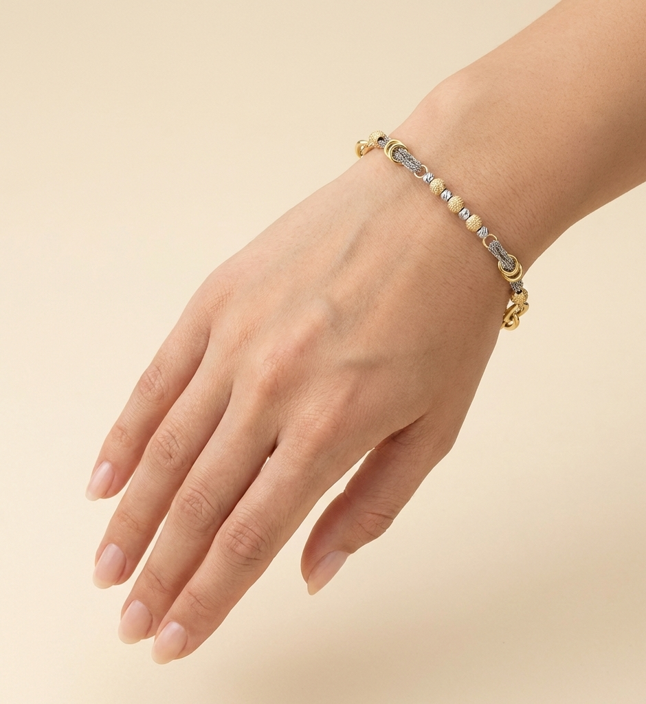 دستبند طلا نگین دار