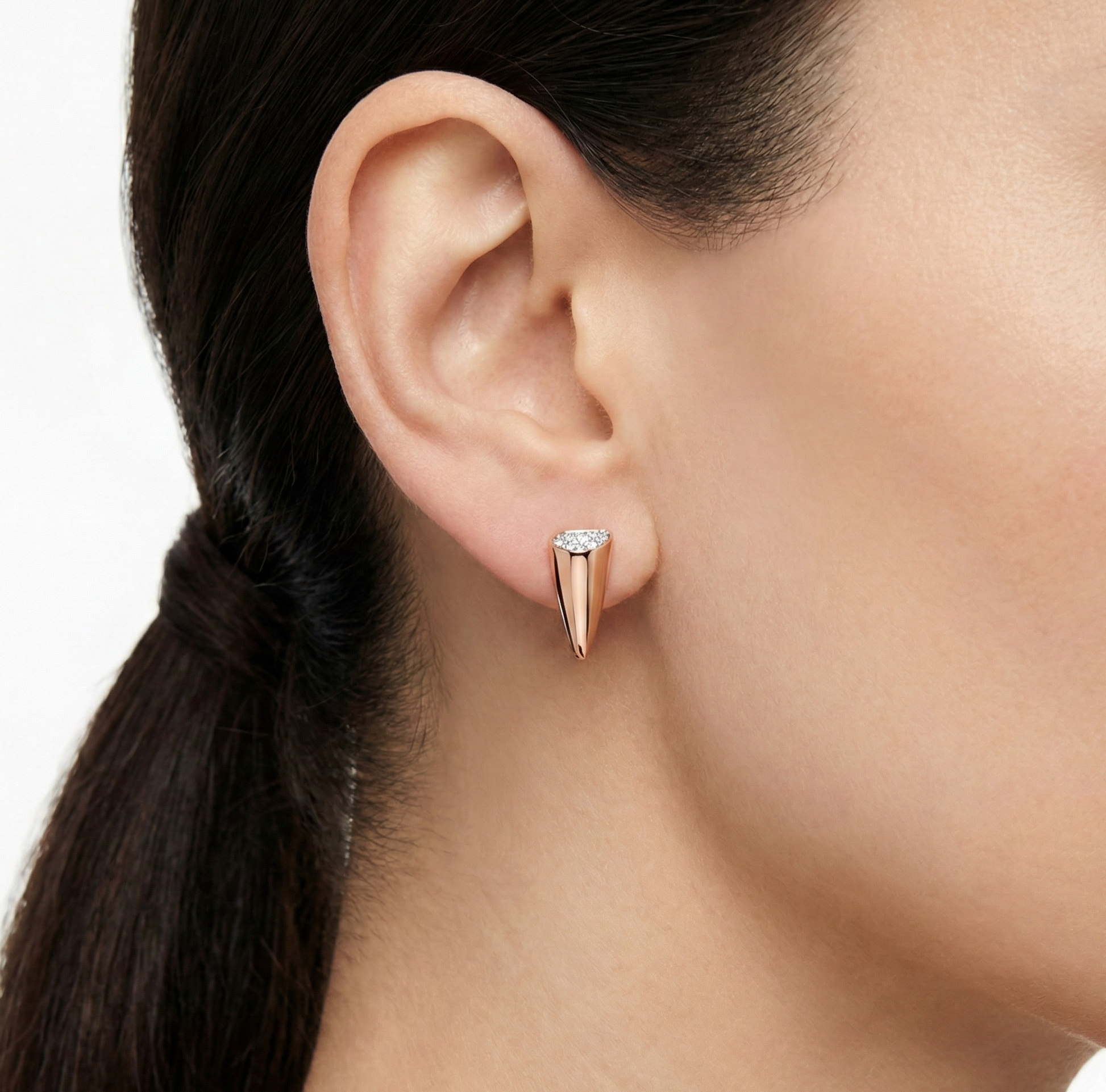 گوشواره طلا نگین دار