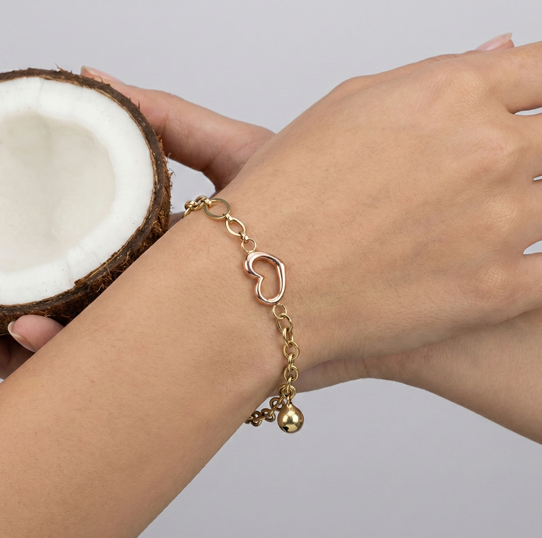 دستبند طلا بدون نگین