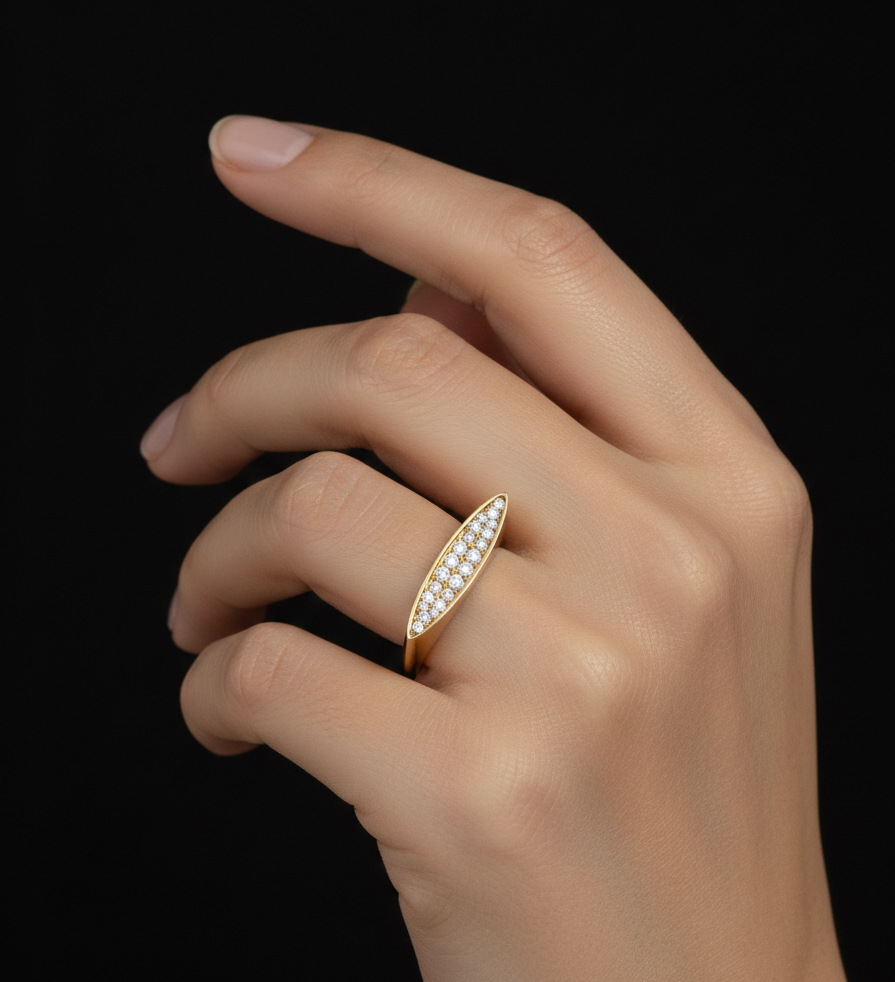 انگشتر طلا نگین دار