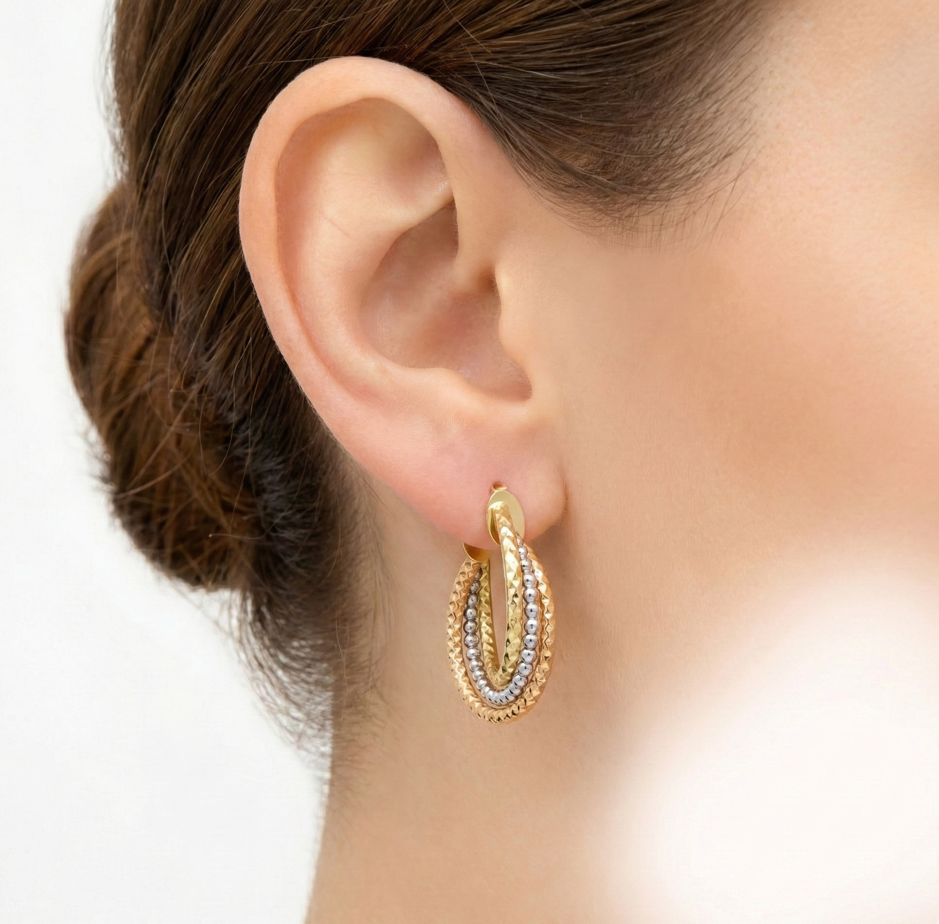 گوشواره طلا نگین دار