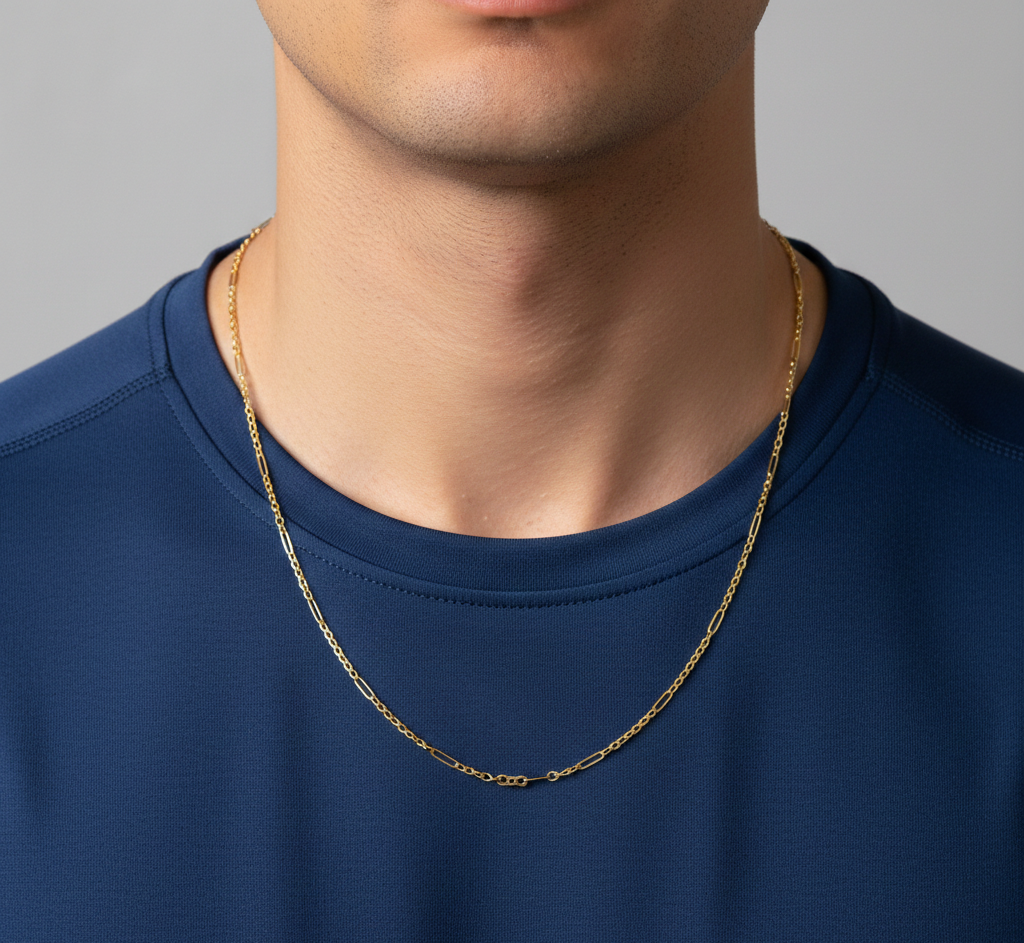 گردنبند طلا زنجیری بدون نگین