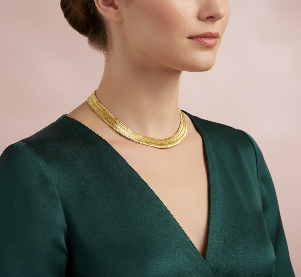 گردنبند طلا بدون نگین