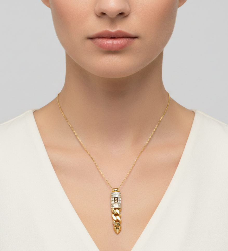 گردنبند طلا نگین دار