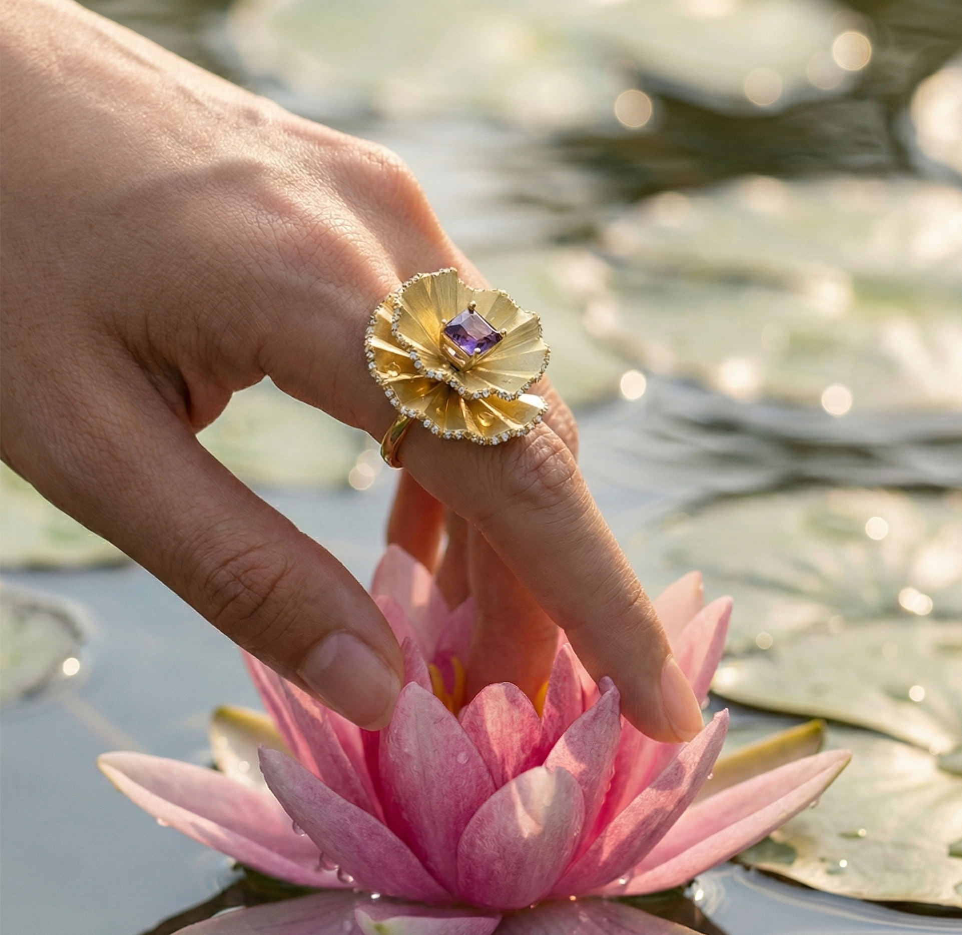 انگشتر طلا نگین دار