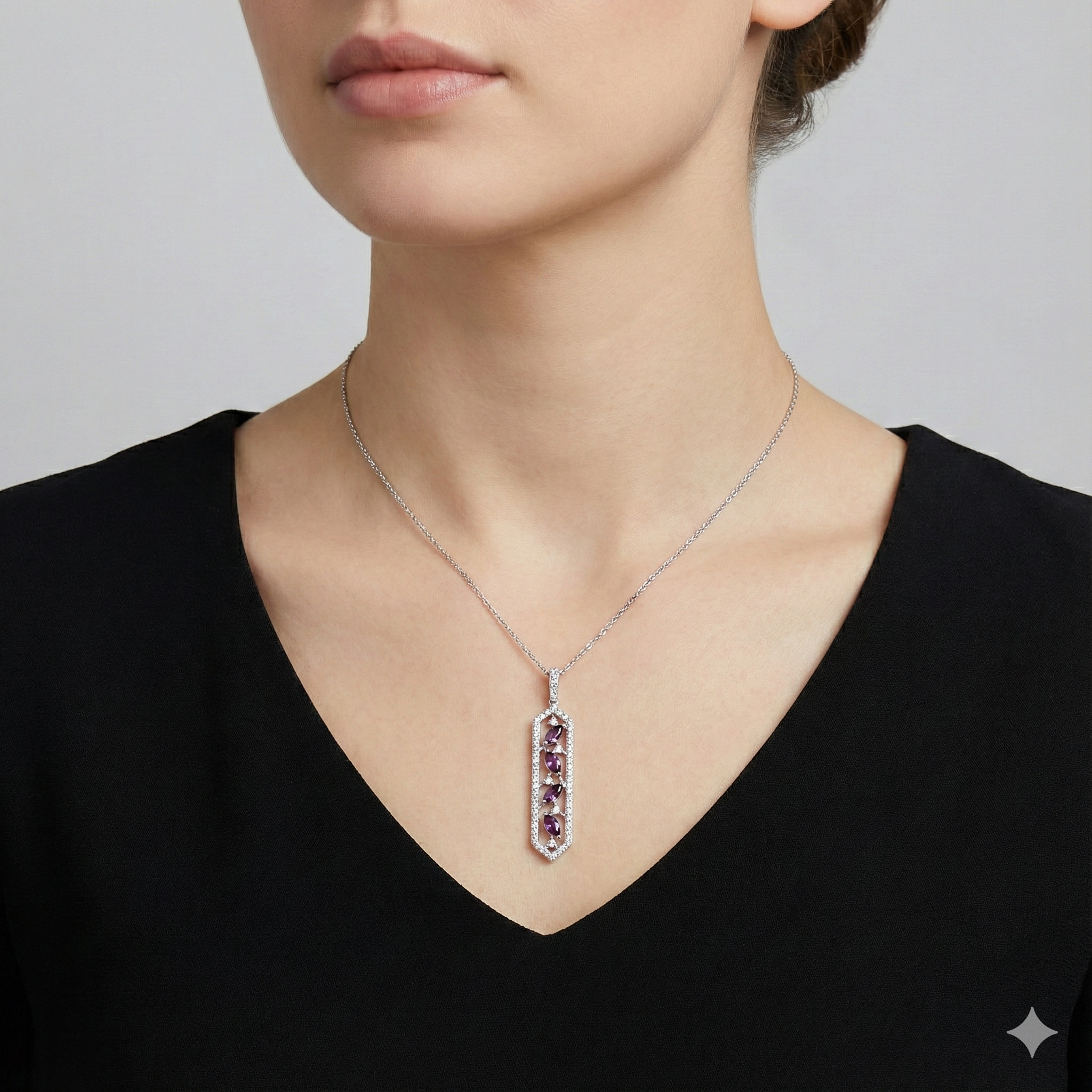 گوشواره طلا نگین دار