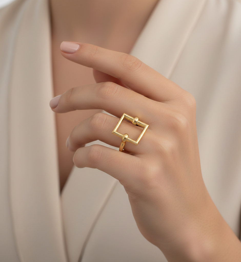 انگشتر طلا بدون نگین