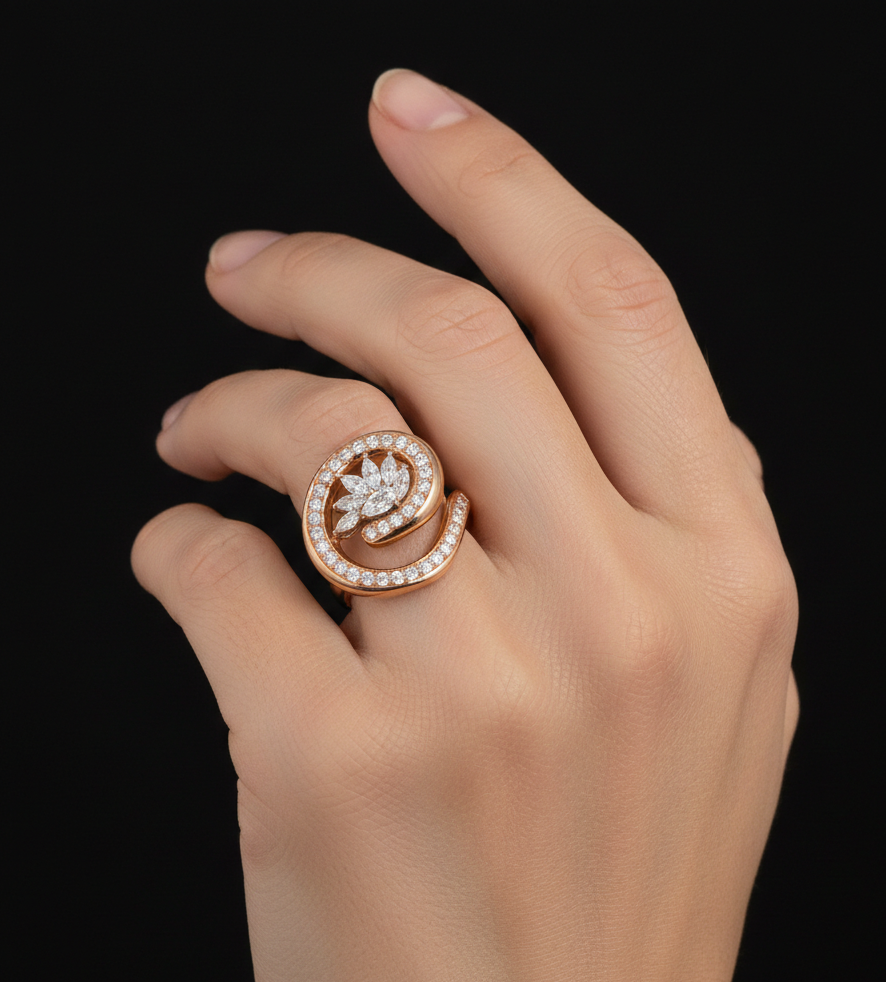 انگشتر طلا نگین دار