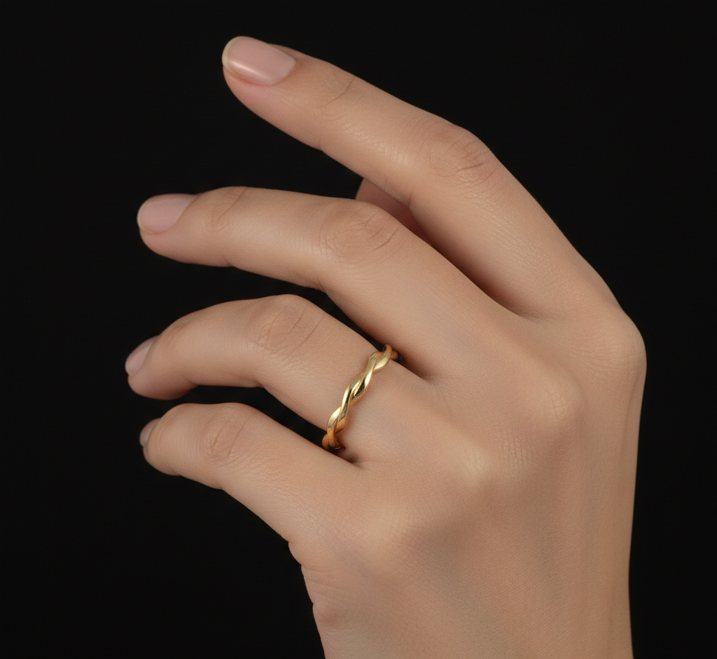 انگشتر طلا بدون نگین