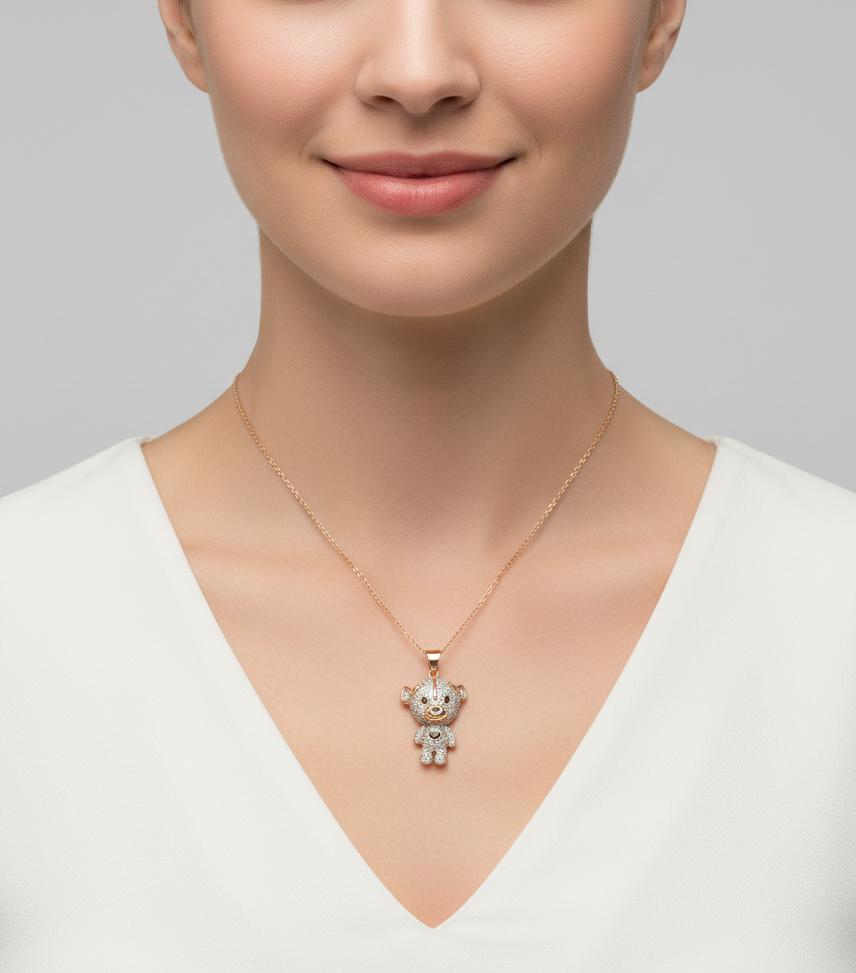 پلاک طلا نگین دار