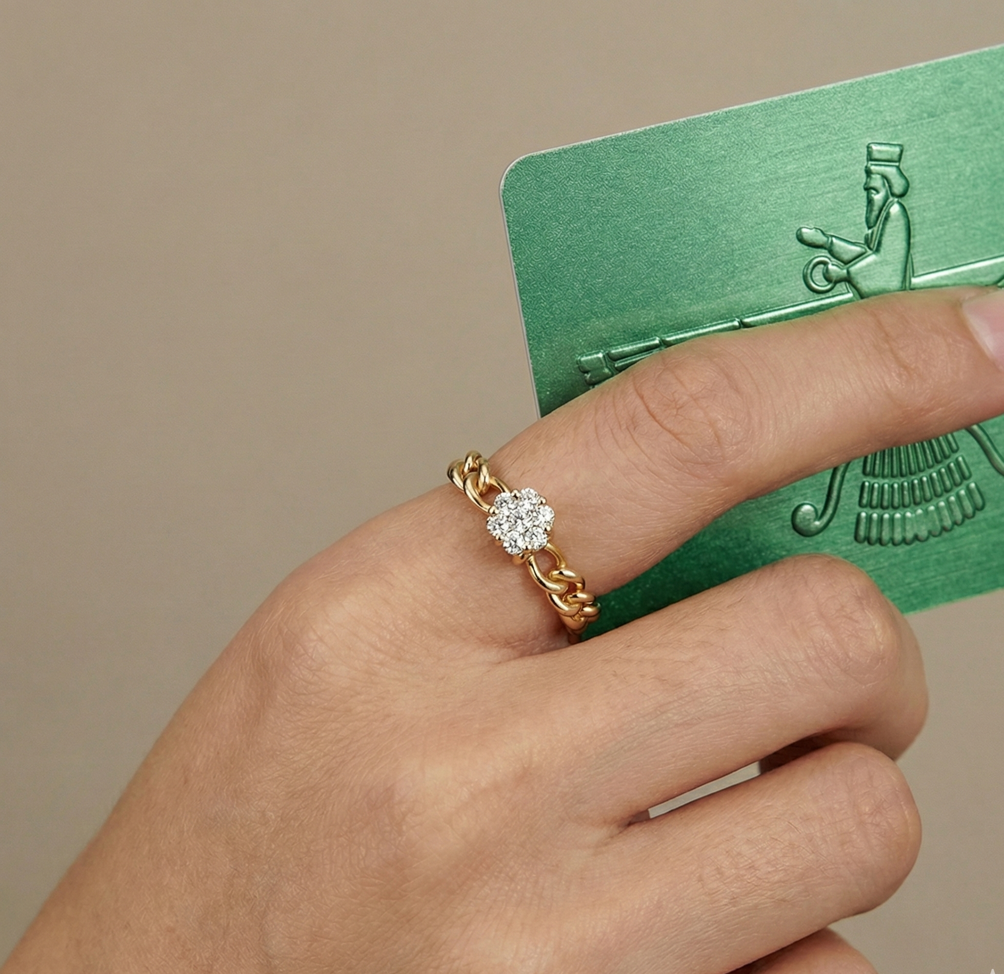 انگشتر طلا نگین دار