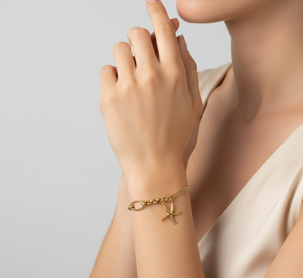 دستبند طلا بدون نگین