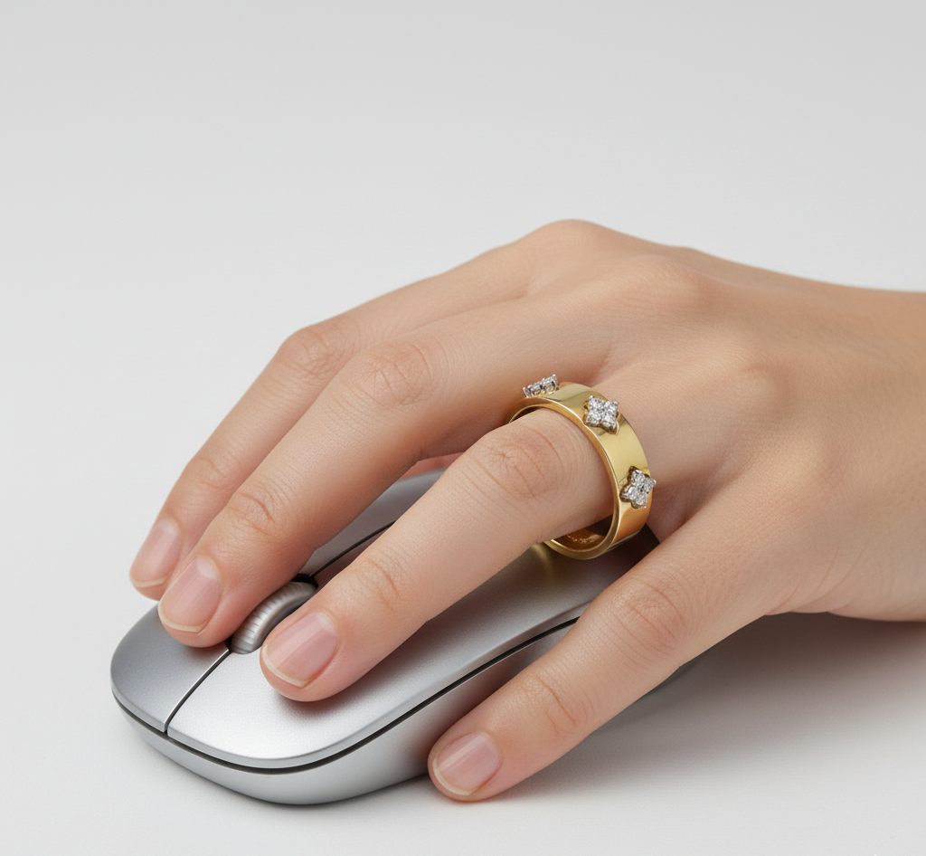 انگشتر طلا نگین دار