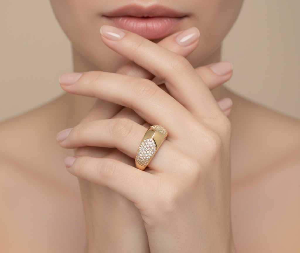 انگشتر طلا نگین دار