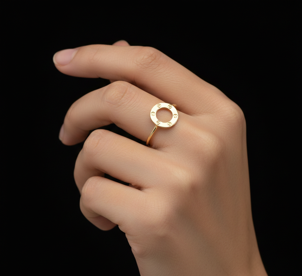 انگشتر طلا بدون نگین