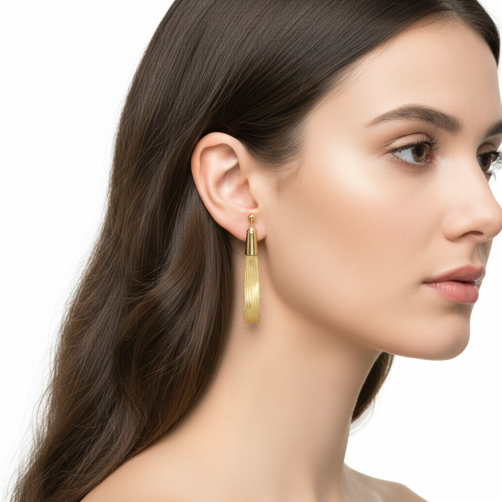 گوشواره طلا بدون نگین