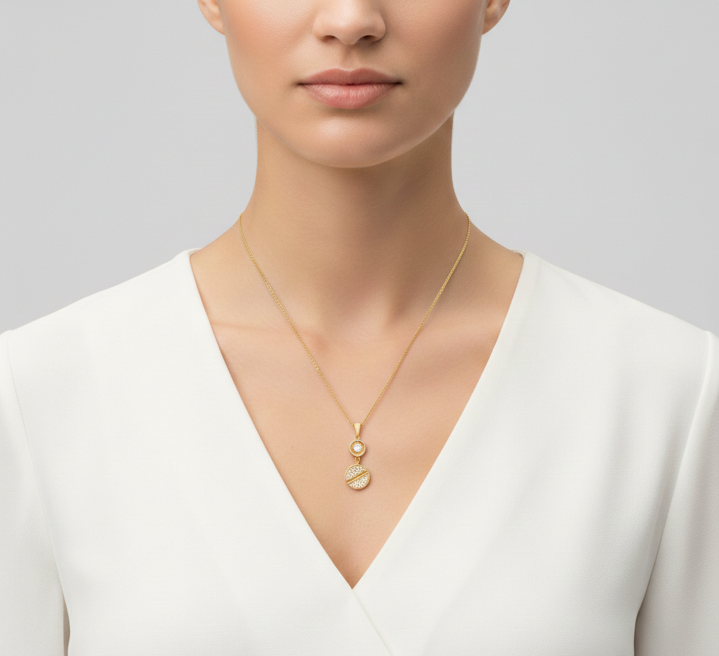 پلاک طلا نگین دار