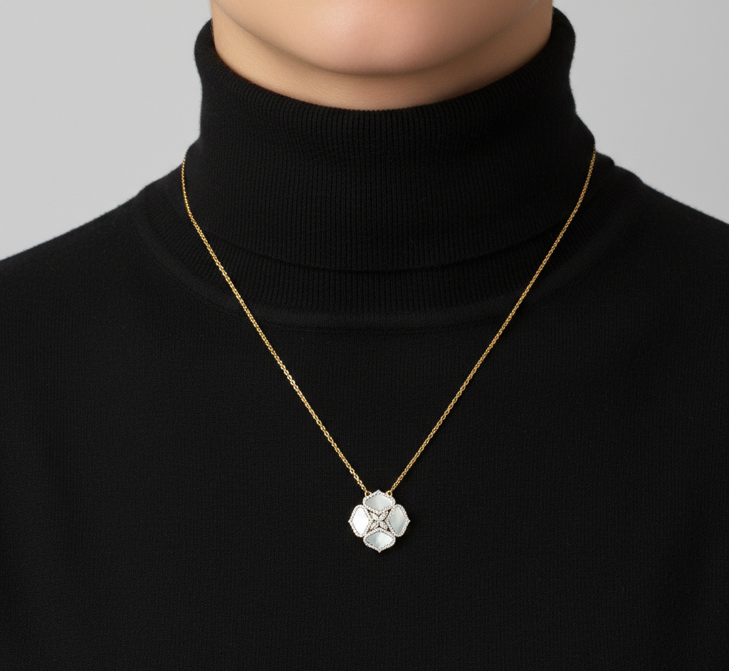 گردنبند طلا نگین دار