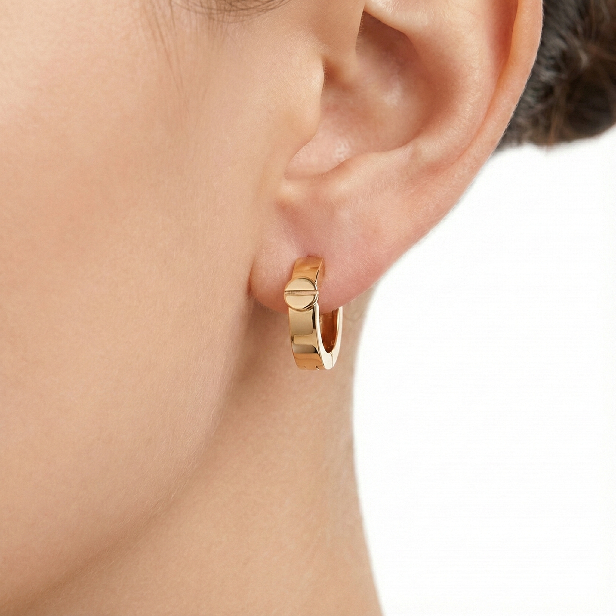 گوشواره طلا بدون نگین