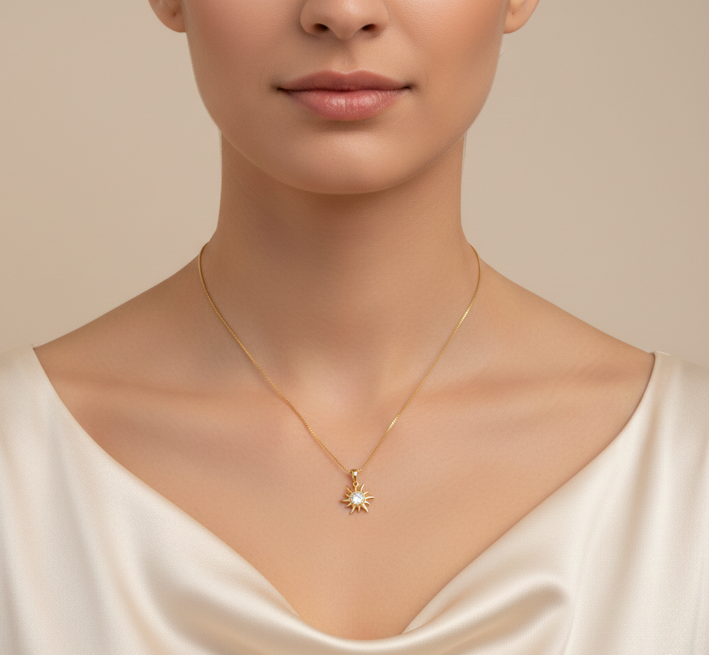 پلاک طلا نگین دار