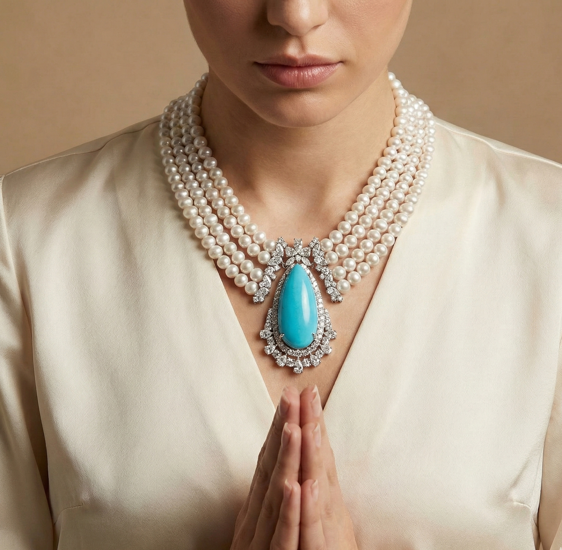 گردنبند طلا نگین دار