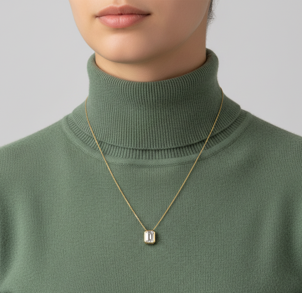 پلاک طلا نگین دار