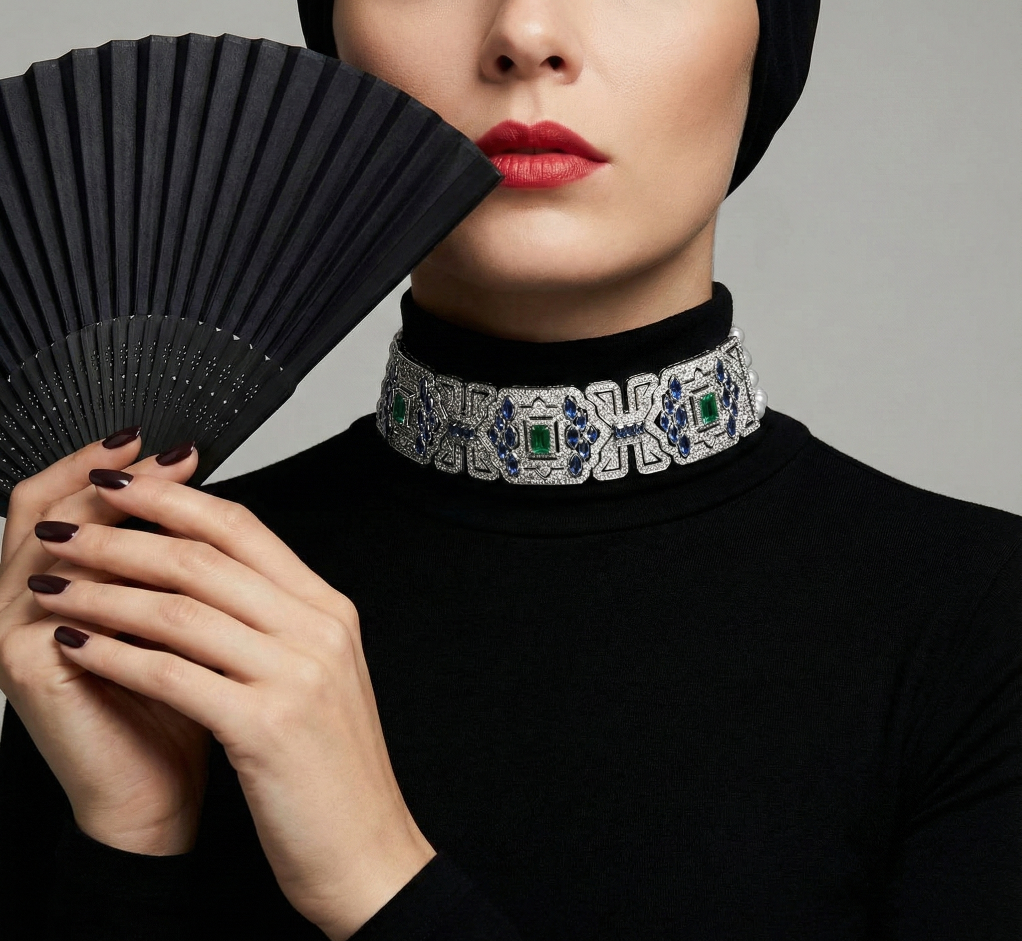 گردنبند طلا نگین دار