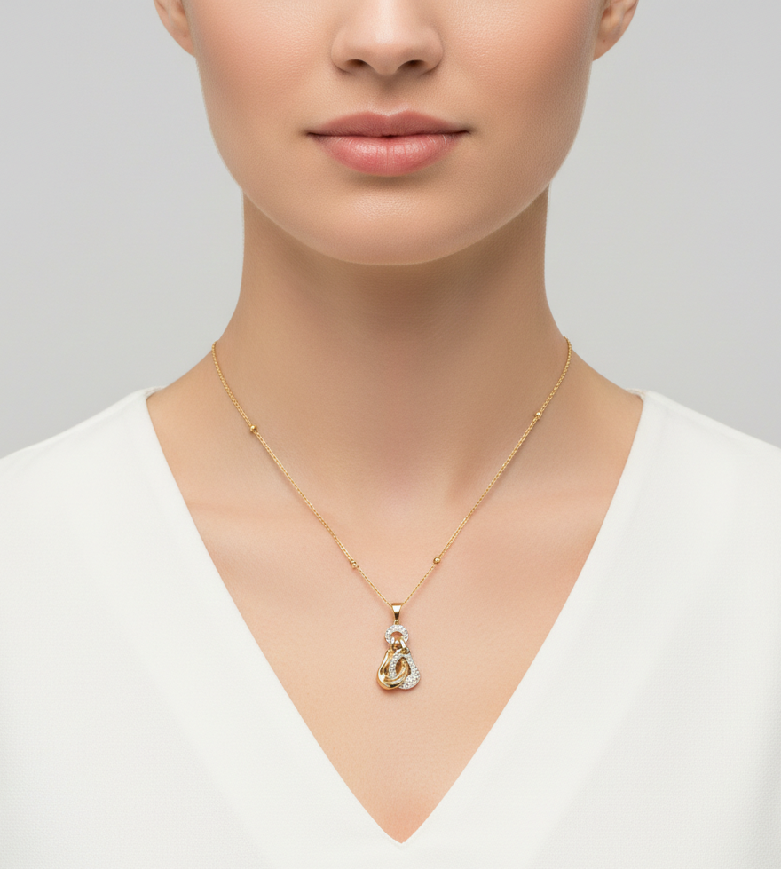 پلاک طلا نگین دار