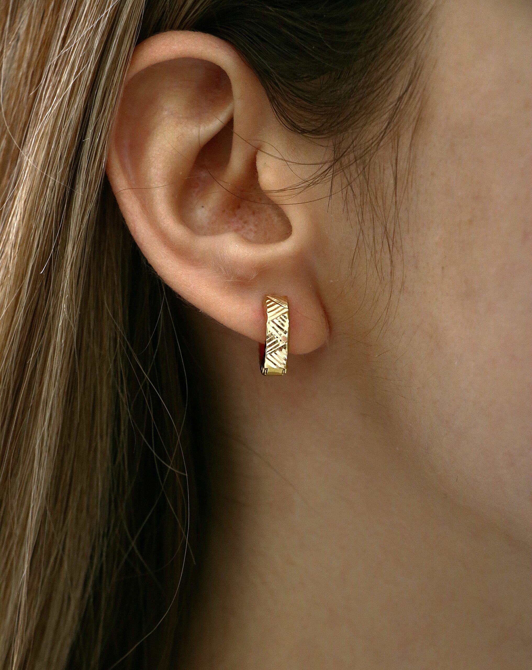 گوشواره طلا بدون نگین