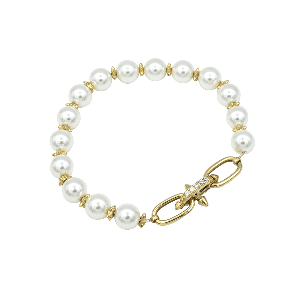 دستبند طلا مرواریدی