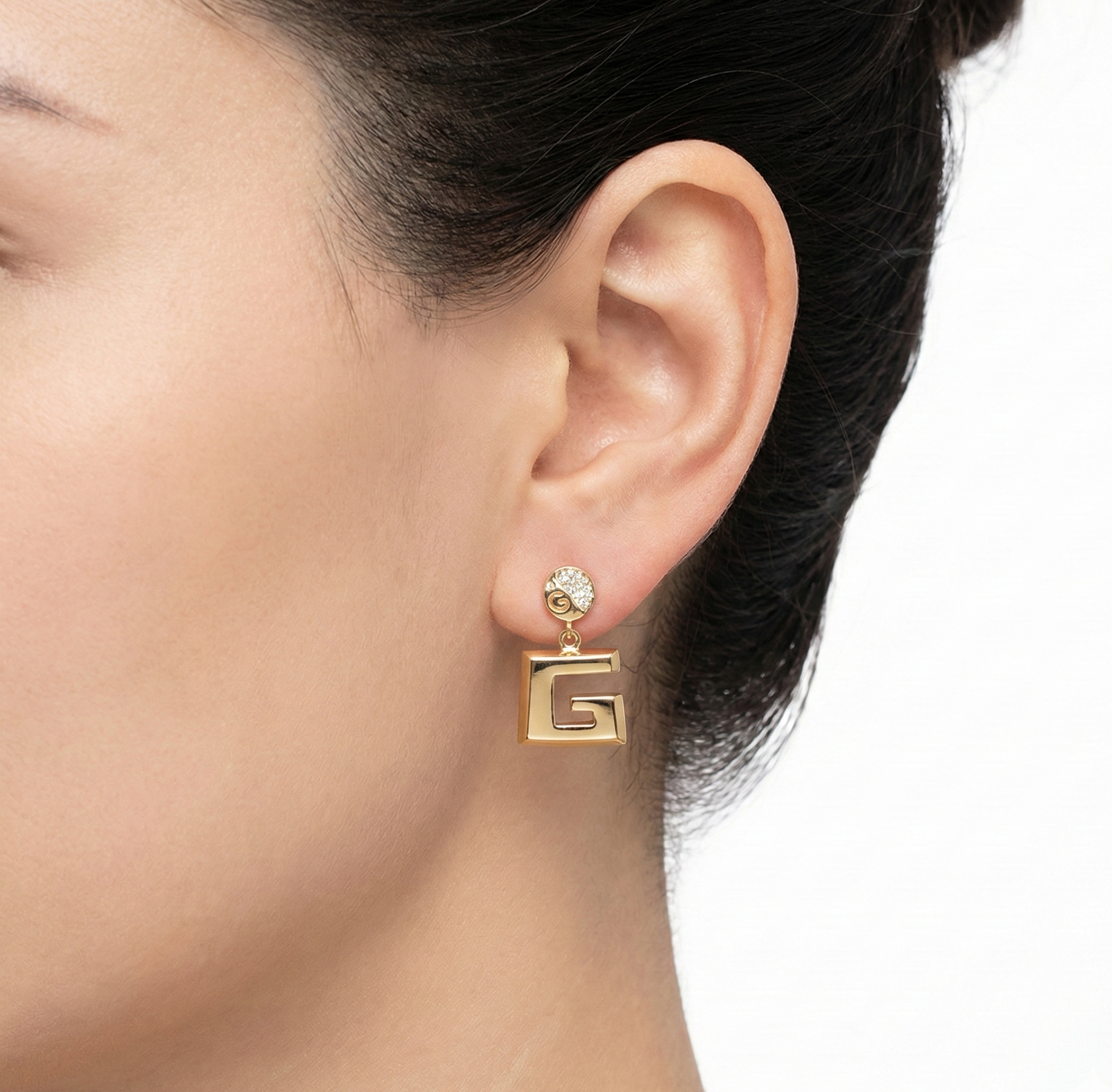 گوشواره طلا نگین دار