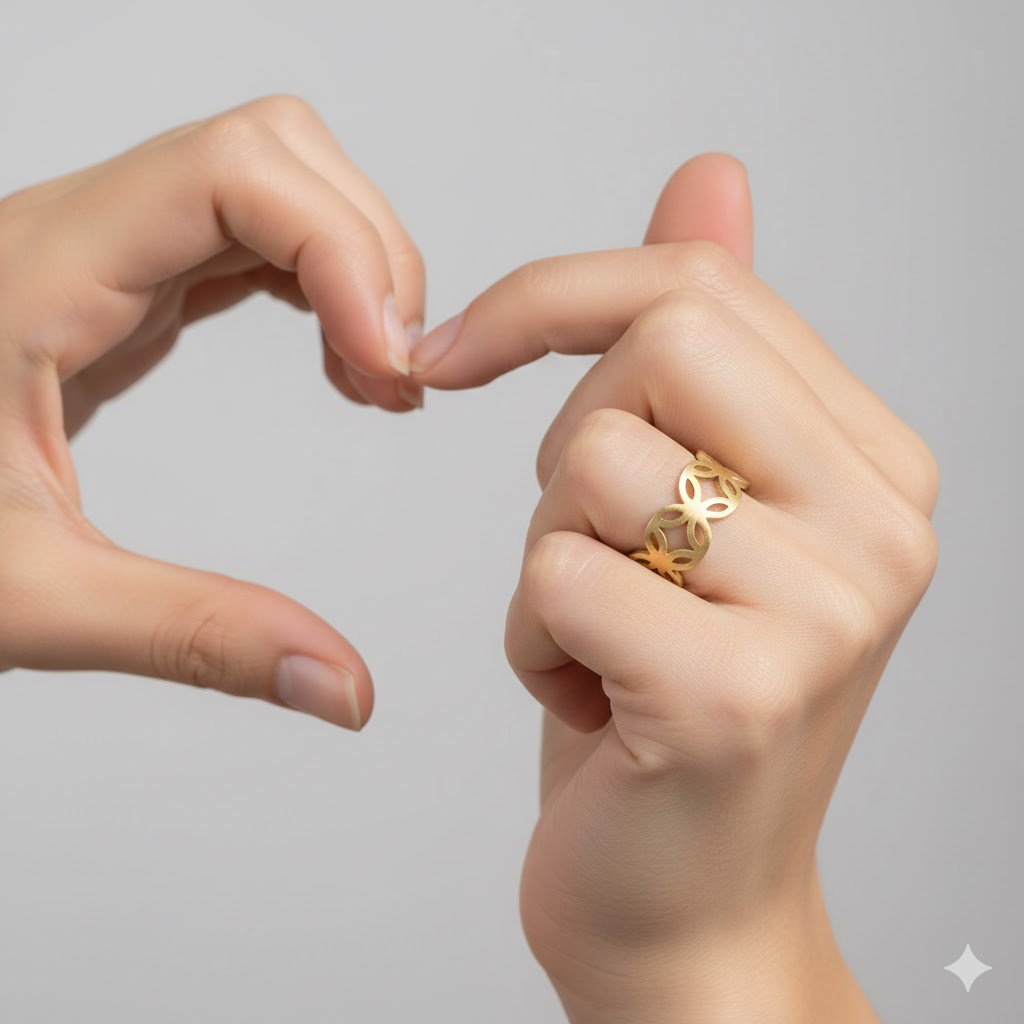 انگشتر طلا بدون نگین