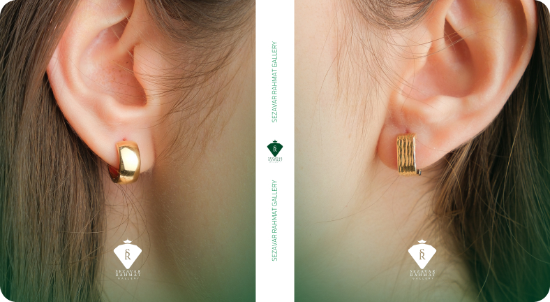 گوشواره طلا حلقه ای