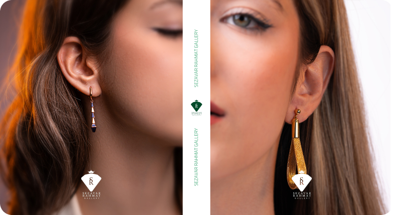 گوشواره طلا آویزی