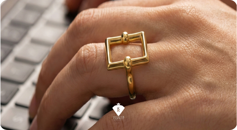 انگشتر طلا بدون نگین