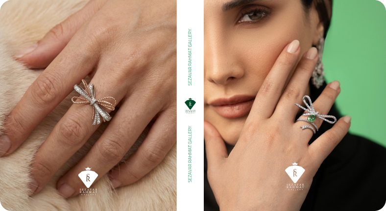 انگشتر طلا پاپیون