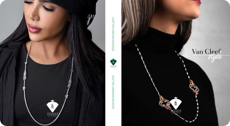 گردنبند طلا رولباسی