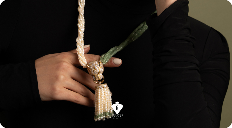 گردنبند طلا سنگین