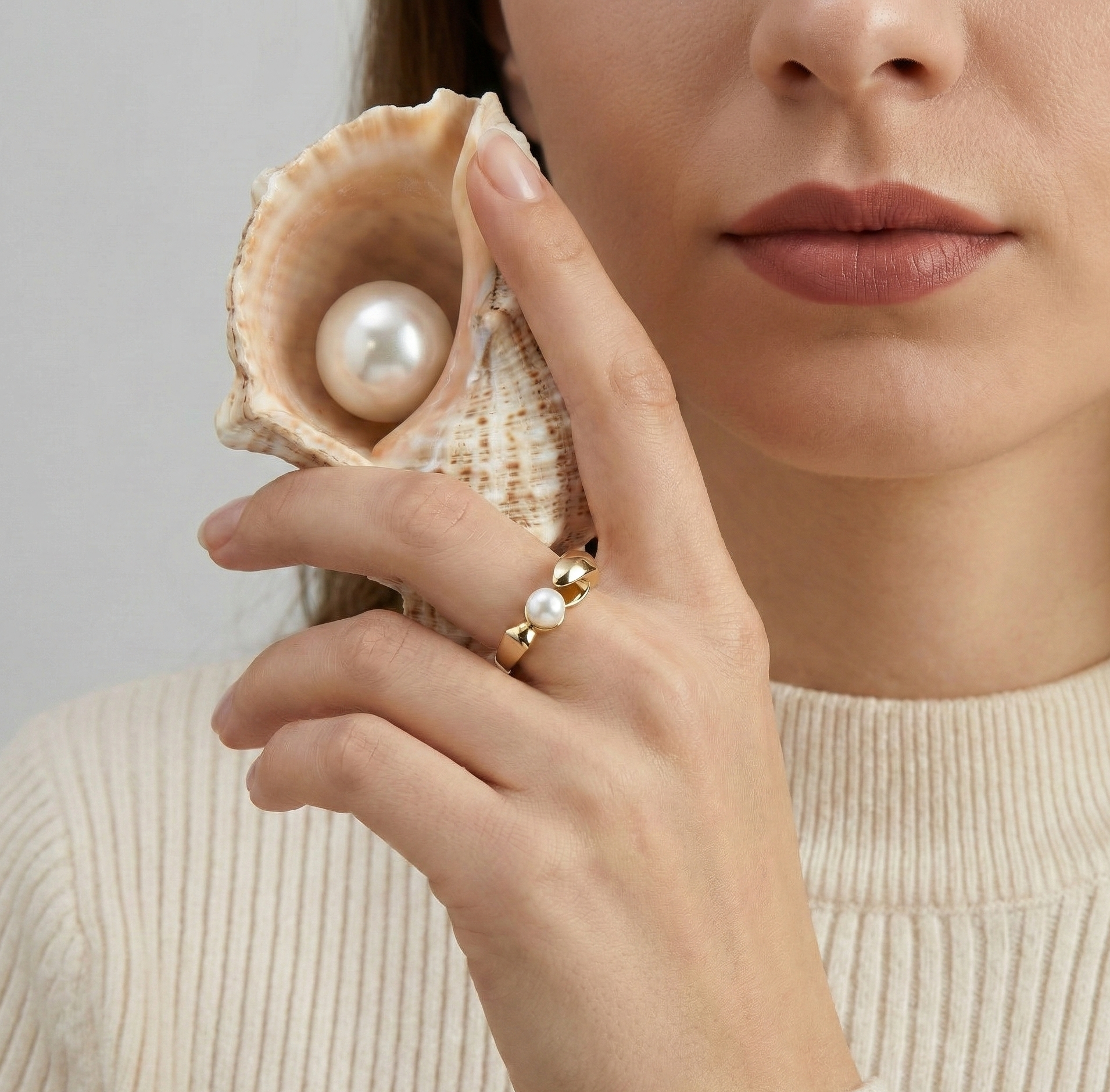 انگشتر طلا مروارید