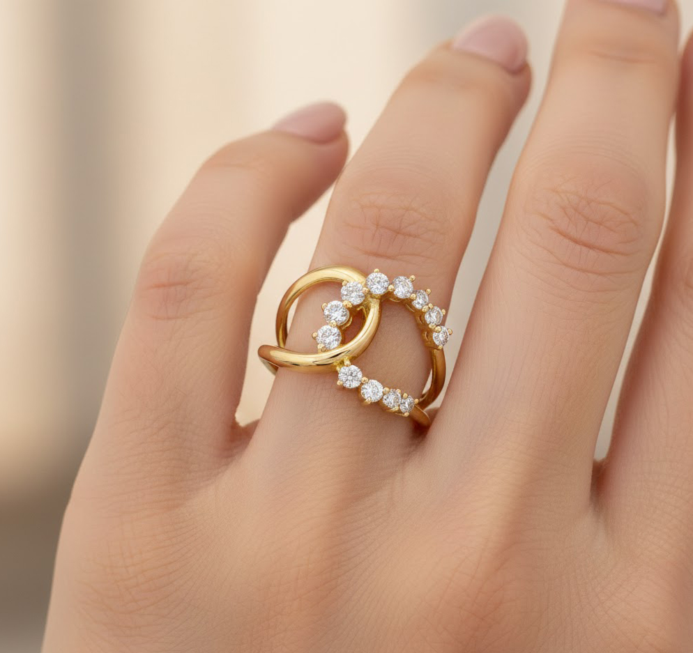 انگشتر طلا نگین دار