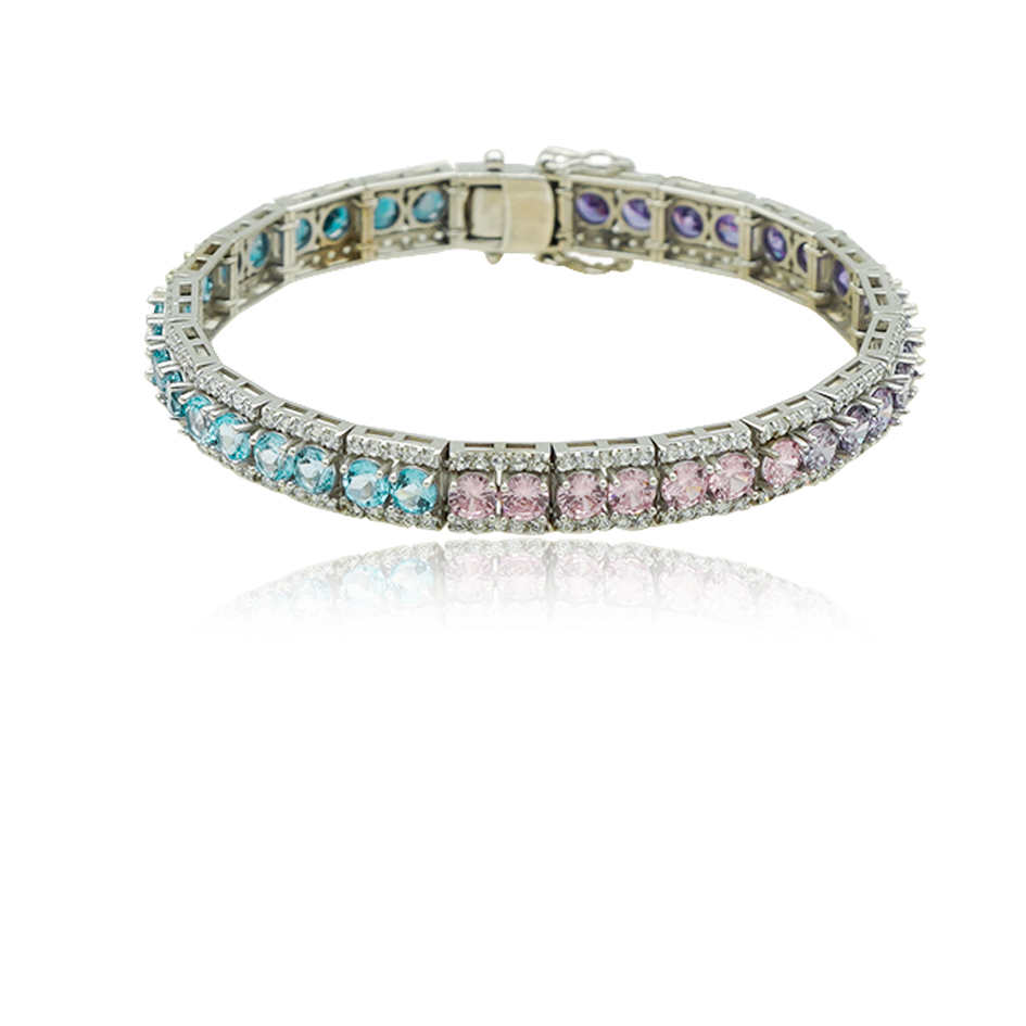 دستبند طلا نگین دار