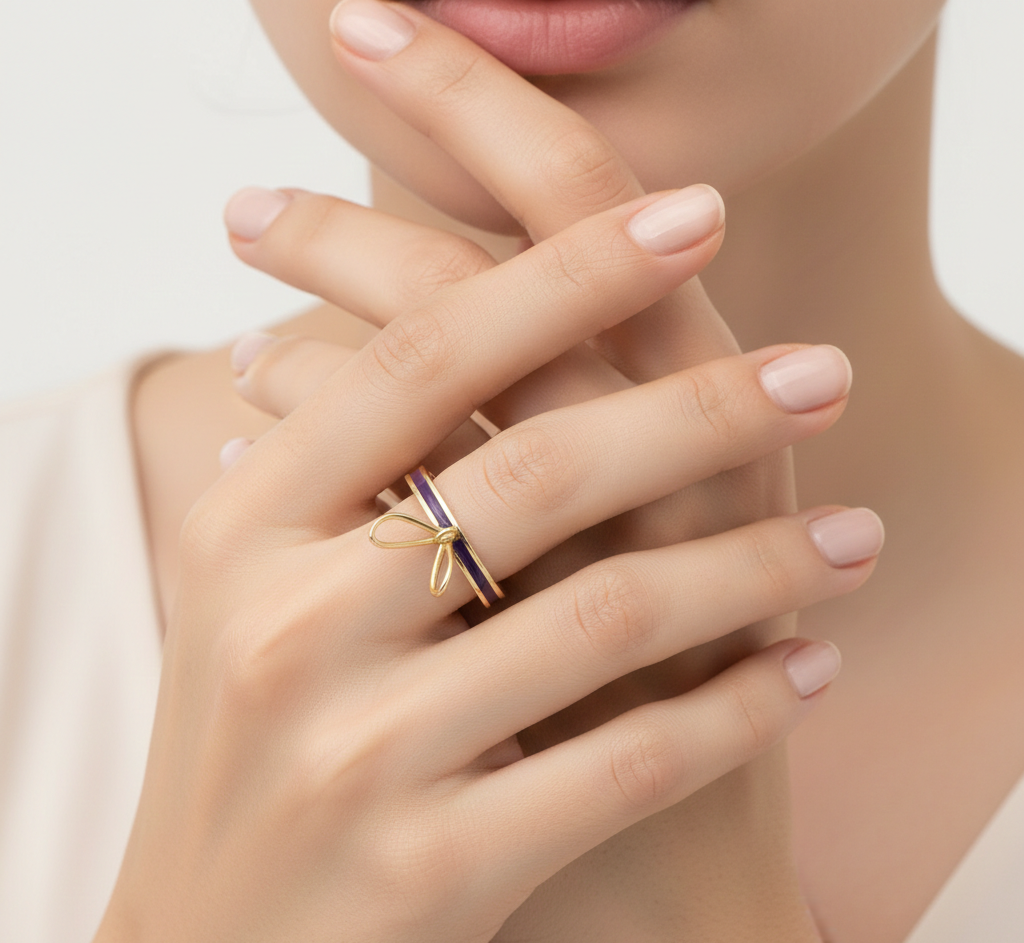 انگشتر طلا بدون نگین